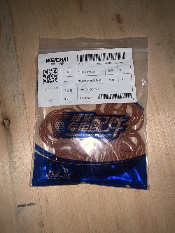 Construction Machinery Parts Silicone O-Ring Sealing Ring 610800040324 for Weichai