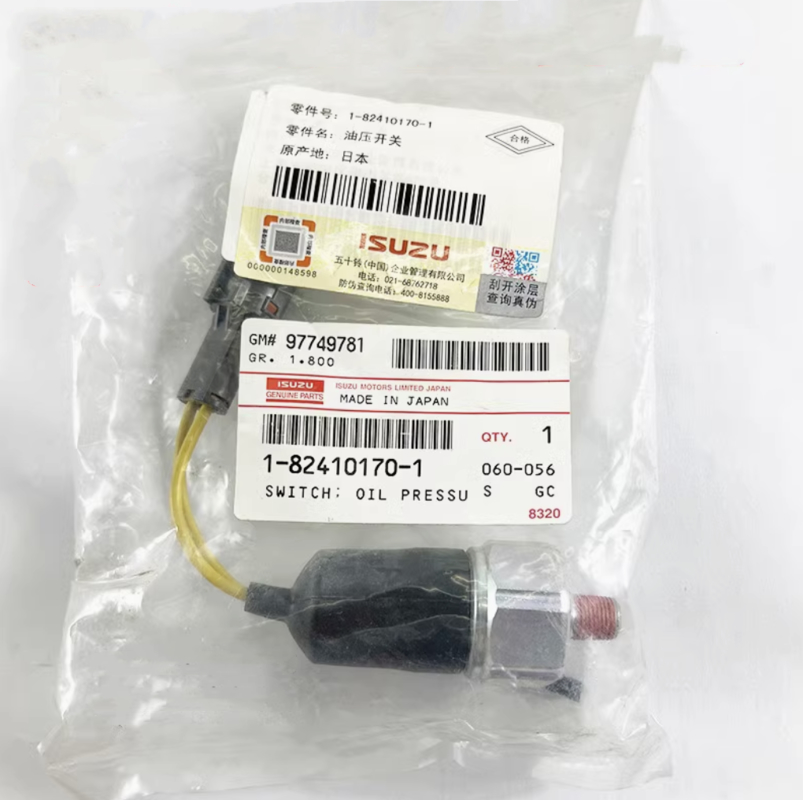 ايسوزو 6HK1 محرك قطع غيار أصلية أصلية 1-82410170-1 مستشعر ضغط الزيت